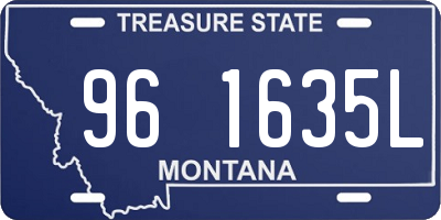 MT license plate 961635L