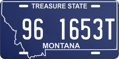 MT license plate 961653T