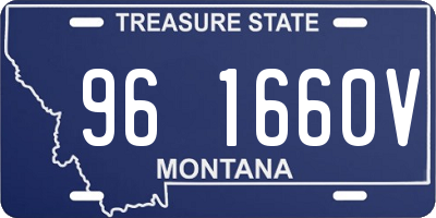 MT license plate 961660V