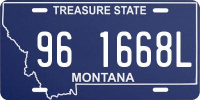 MT license plate 961668L