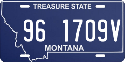 MT license plate 961709V