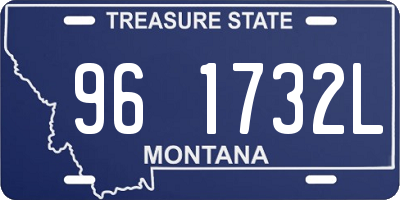 MT license plate 961732L