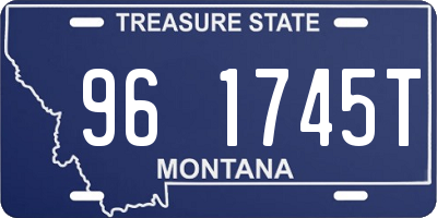 MT license plate 961745T