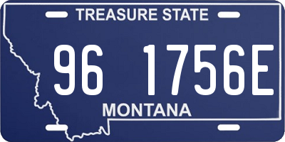 MT license plate 961756E