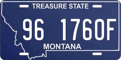 MT license plate 961760F