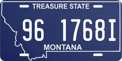 MT license plate 961768I