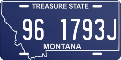 MT license plate 961793J