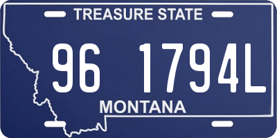 MT license plate 961794L