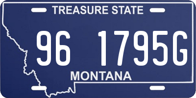 MT license plate 961795G