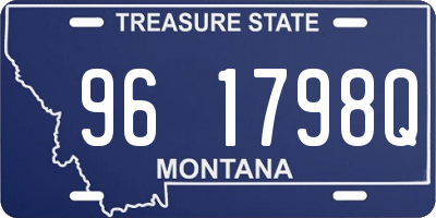 MT license plate 961798Q