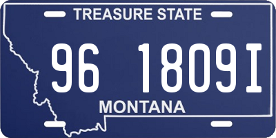 MT license plate 961809I