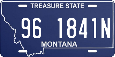 MT license plate 961841N
