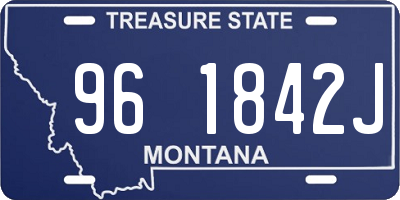 MT license plate 961842J