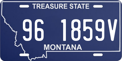 MT license plate 961859V