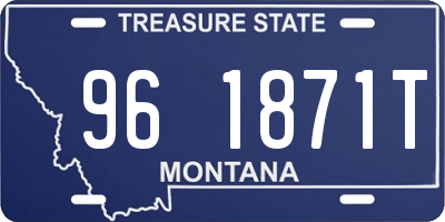 MT license plate 961871T