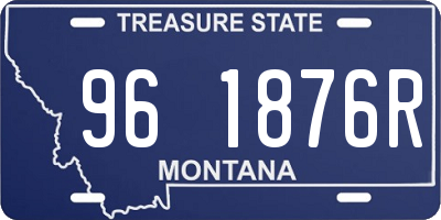 MT license plate 961876R