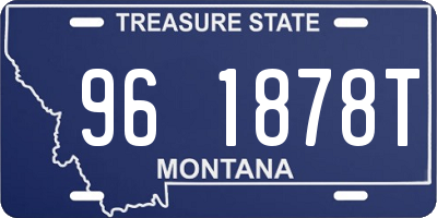 MT license plate 961878T