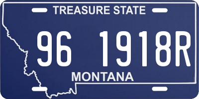 MT license plate 961918R