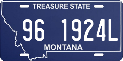 MT license plate 961924L