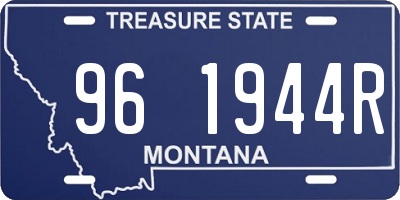 MT license plate 961944R