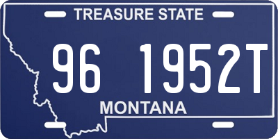 MT license plate 961952T