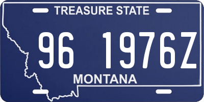 MT license plate 961976Z