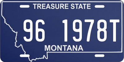 MT license plate 961978T
