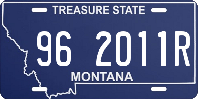 MT license plate 962011R