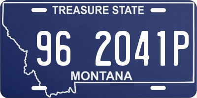 MT license plate 962041P