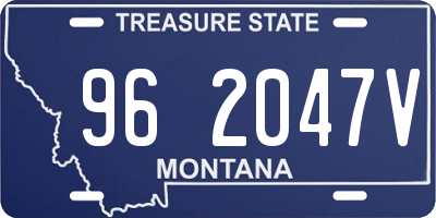 MT license plate 962047V