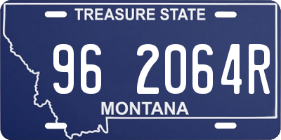 MT license plate 962064R