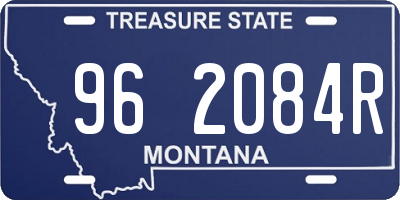 MT license plate 962084R