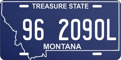 MT license plate 962090L