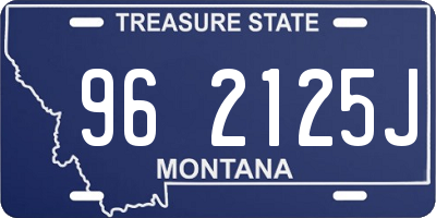 MT license plate 962125J