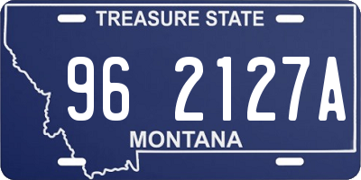 MT license plate 962127A