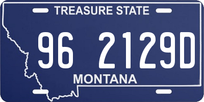 MT license plate 962129D