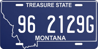MT license plate 962129G