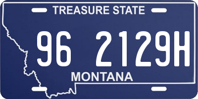 MT license plate 962129H