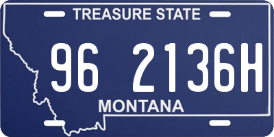 MT license plate 962136H