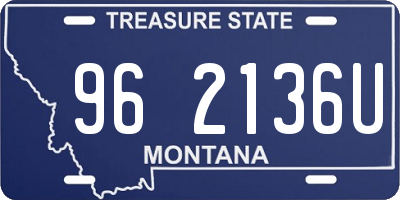 MT license plate 962136U