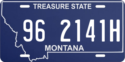 MT license plate 962141H