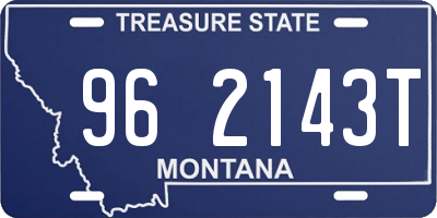 MT license plate 962143T