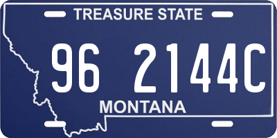 MT license plate 962144C