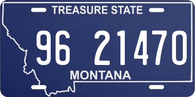 MT license plate 962147O