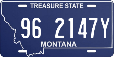 MT license plate 962147Y