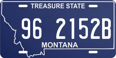 MT license plate 962152B