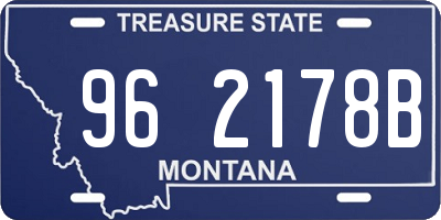 MT license plate 962178B