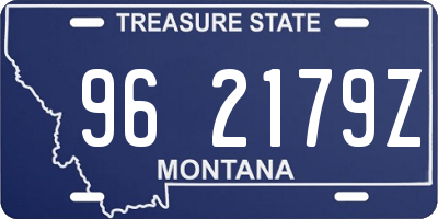 MT license plate 962179Z