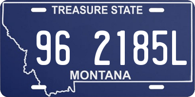 MT license plate 962185L
