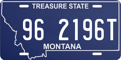 MT license plate 962196T